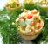 Tartaletas con ensalada de cangrejo Ensalada de cangrejo en tartaletas con semillas de amapola